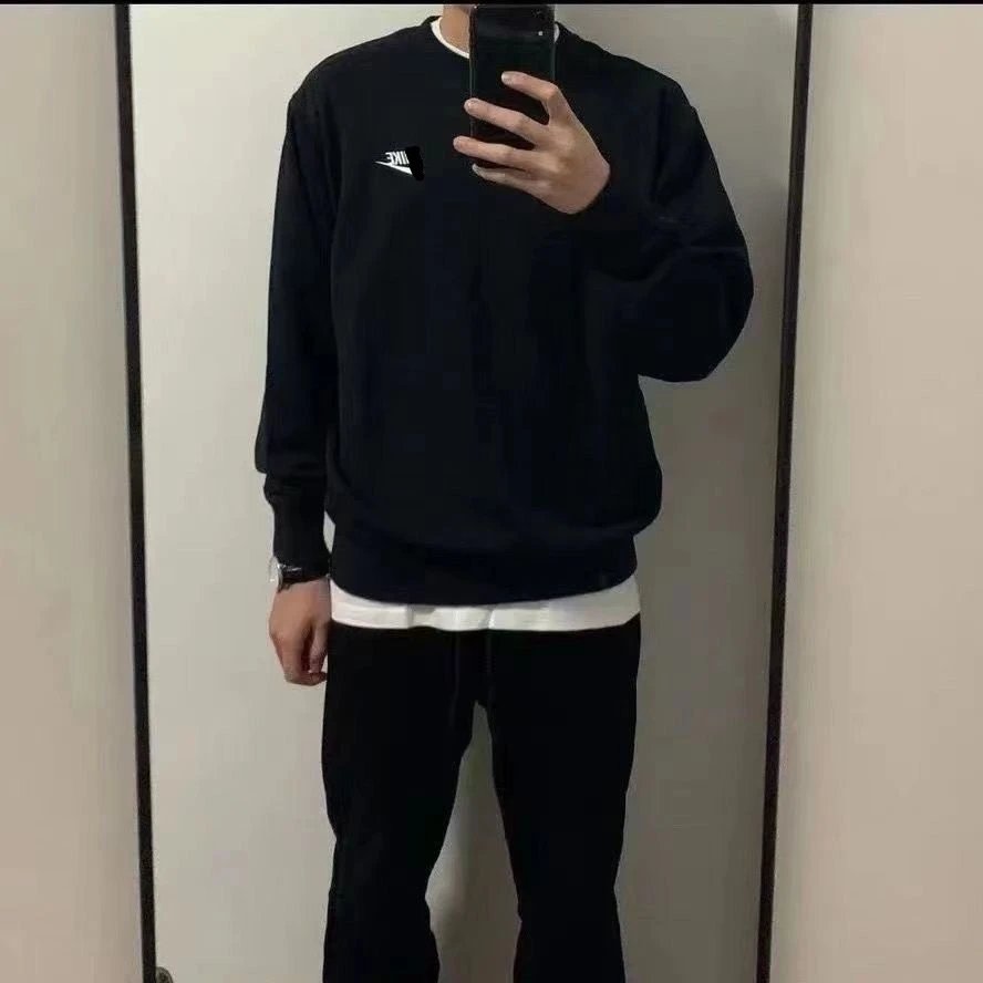 Embroidered Crew Neck Hoodie photo 3