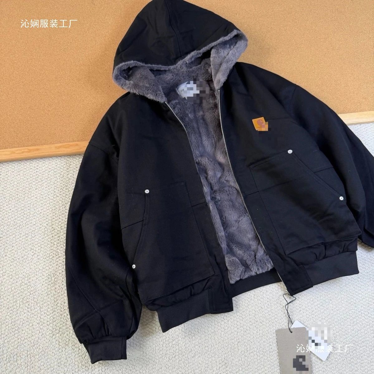 Marble Mountain Logo Hooded Down Jacket photo 7