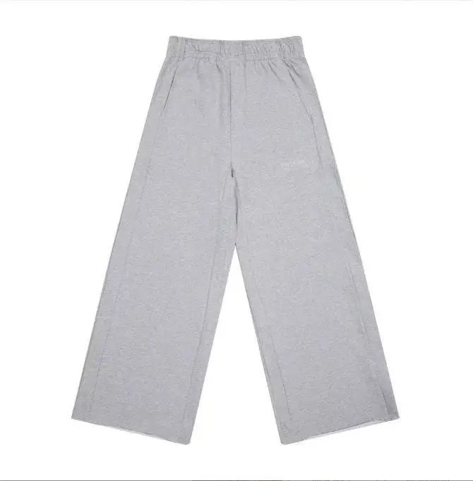 Embroidered Letter Wide Leg Casual Pants photo 5