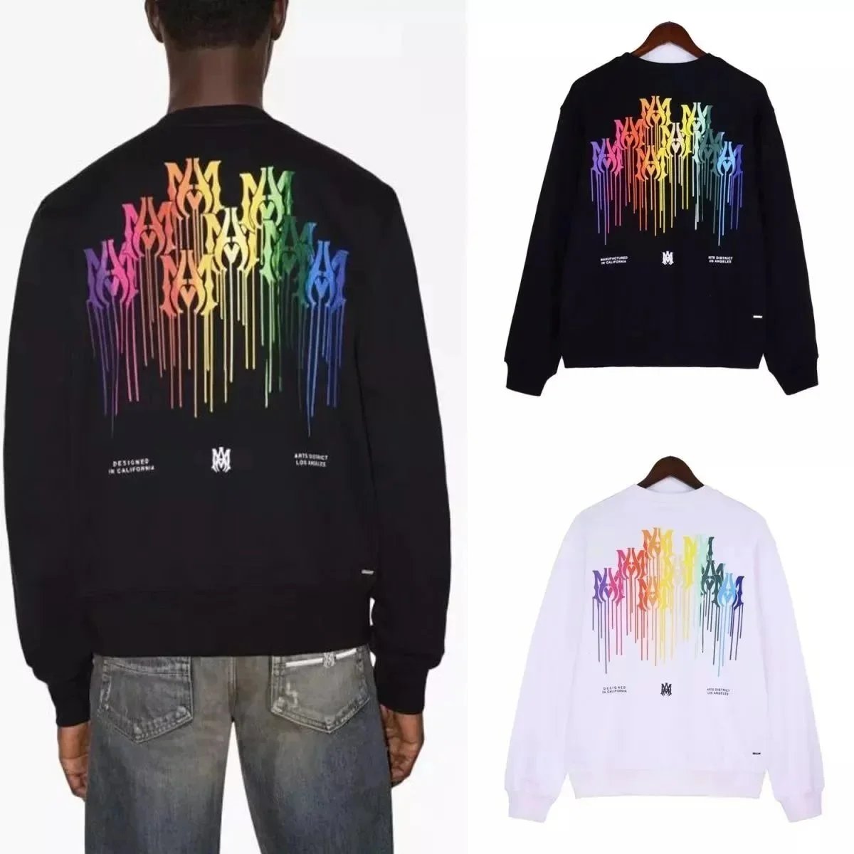 Splatter Paint Couple Hoodie Set