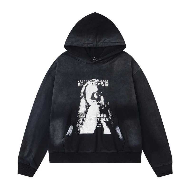 ER817 Black Hooded Sweatshirt