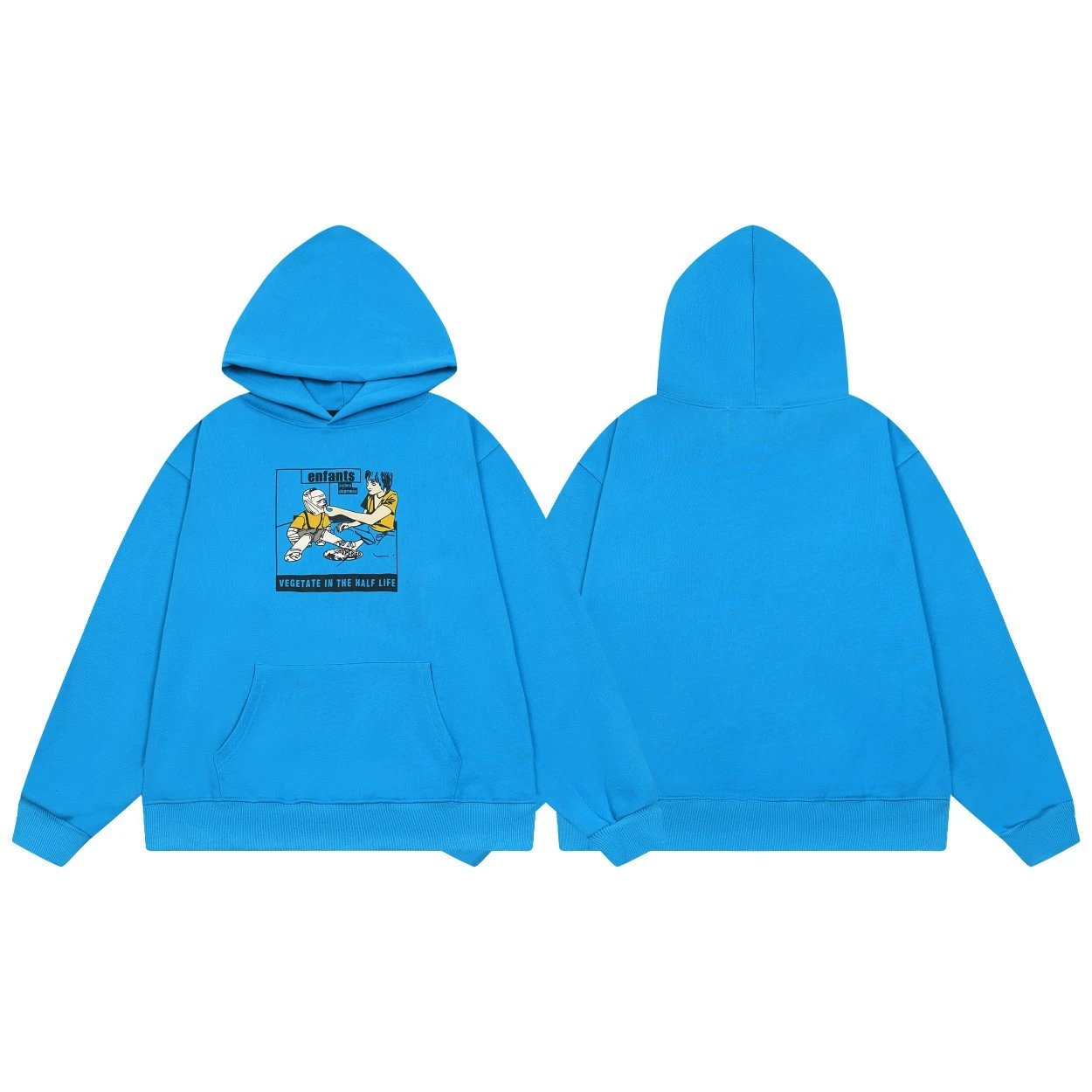 ER823 Black Hooded Sweatshirt