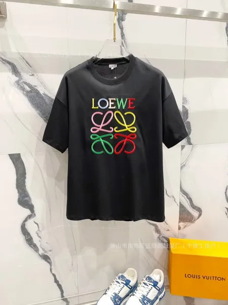 Loewe Rainbow Anagram Logo Black T-Shirt - 1