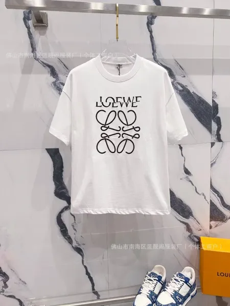 Loewe Anagram Logo Print White T-Shirt - 1