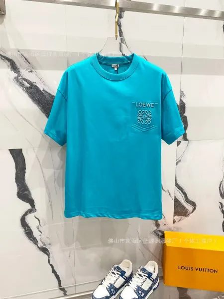 Loewe Anagram Pocket T-Shirt Turquoise T-Shirt - 1