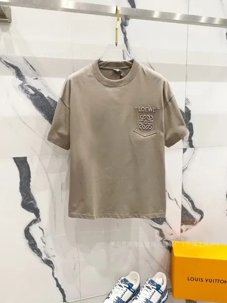 Loewe Pocket Logo Beige T-Shirt - 1
