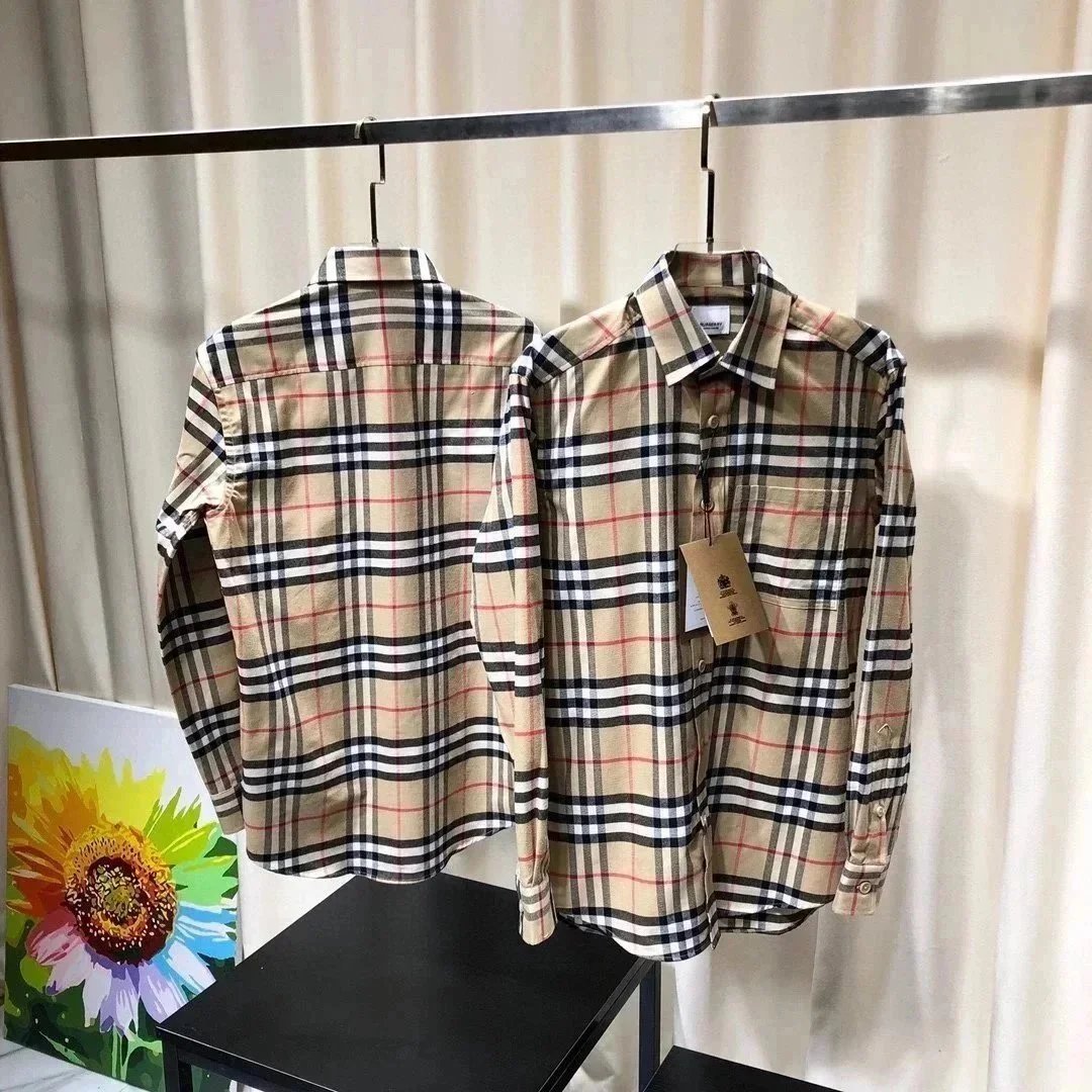 Plaid Cotton Flannel Shirt