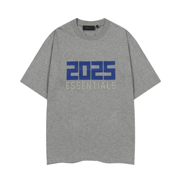 Essentials 2025 Graphic Print Gray T-Shirt - 1