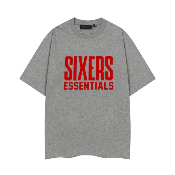 Fear of God Essentials Sixers Essentials Gray T-Shirt - 1