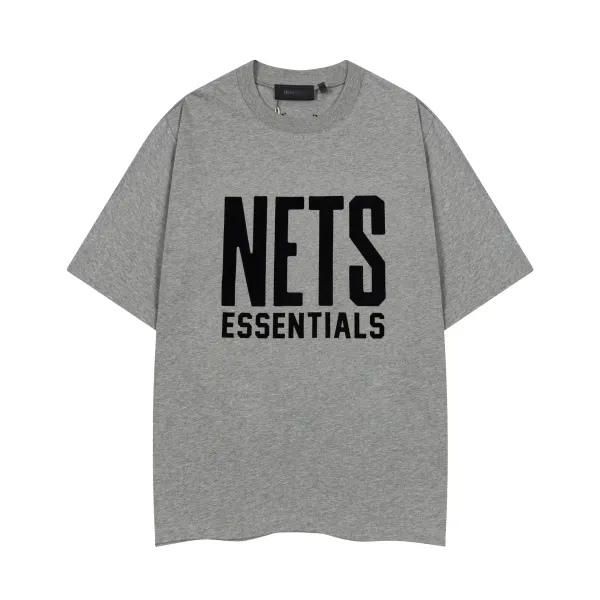 Fear of God Essentials Nets Essentials Gray T-Shirt - 1
