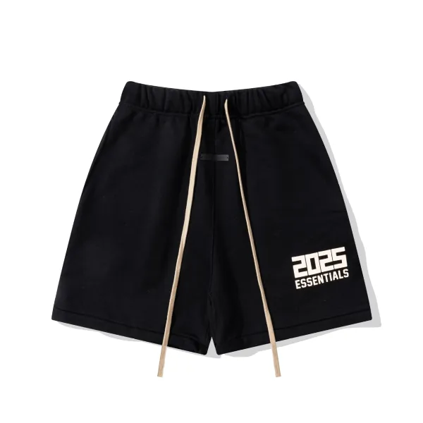 Fear of God Essentials 2025 Logo Shorts Black - 1