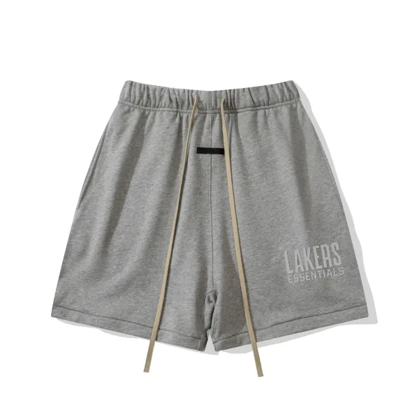 Fear of God Essentials Lakers Essentials Gray Sweat Shorts - 1