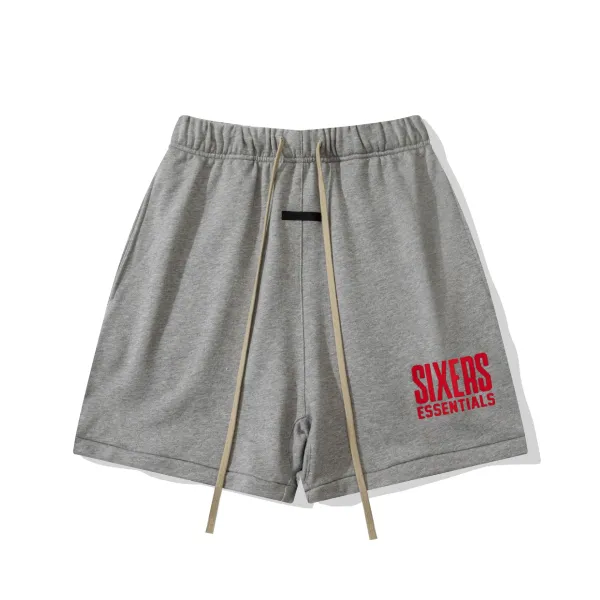 Fear of God Essentials Sixers Essentials Gray Sweat Shorts - 1
