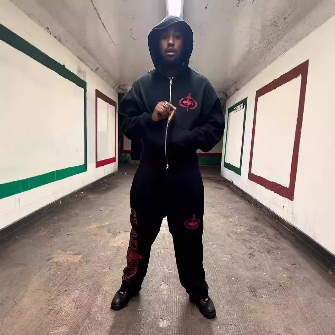 Sword Print Hoodie
