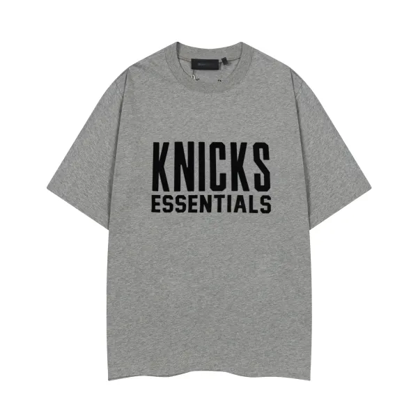 Fear of God Essentials Knicks Essentials Gray T-Shirt - 1