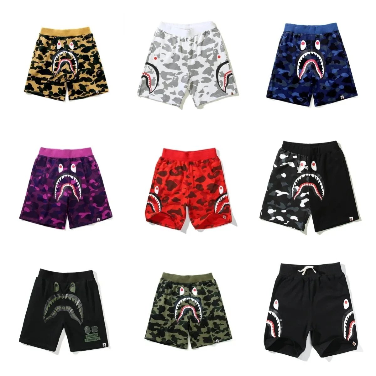 Shark Camo Casual Shorts