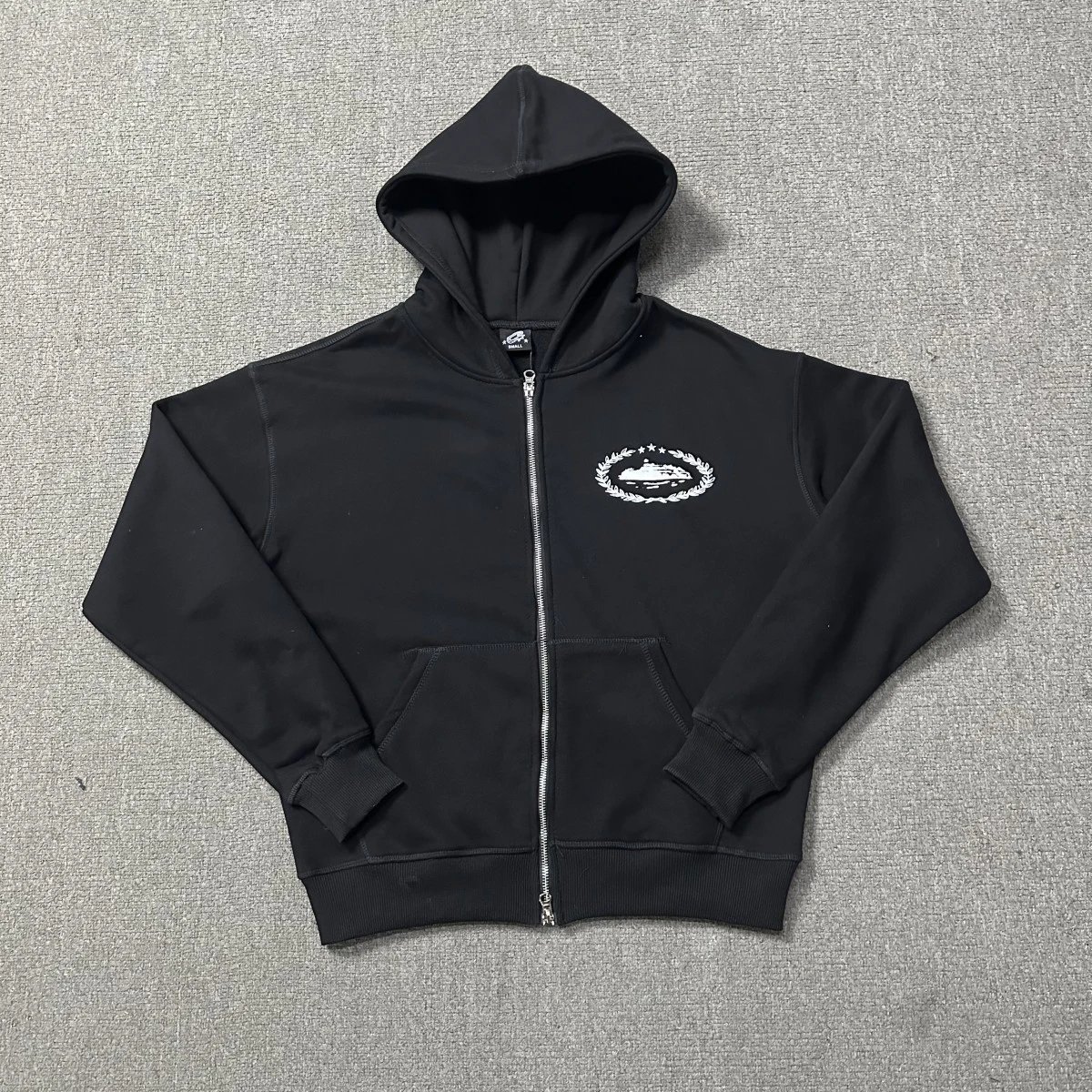 Corteiz Logo Sweatpants Black - 11
