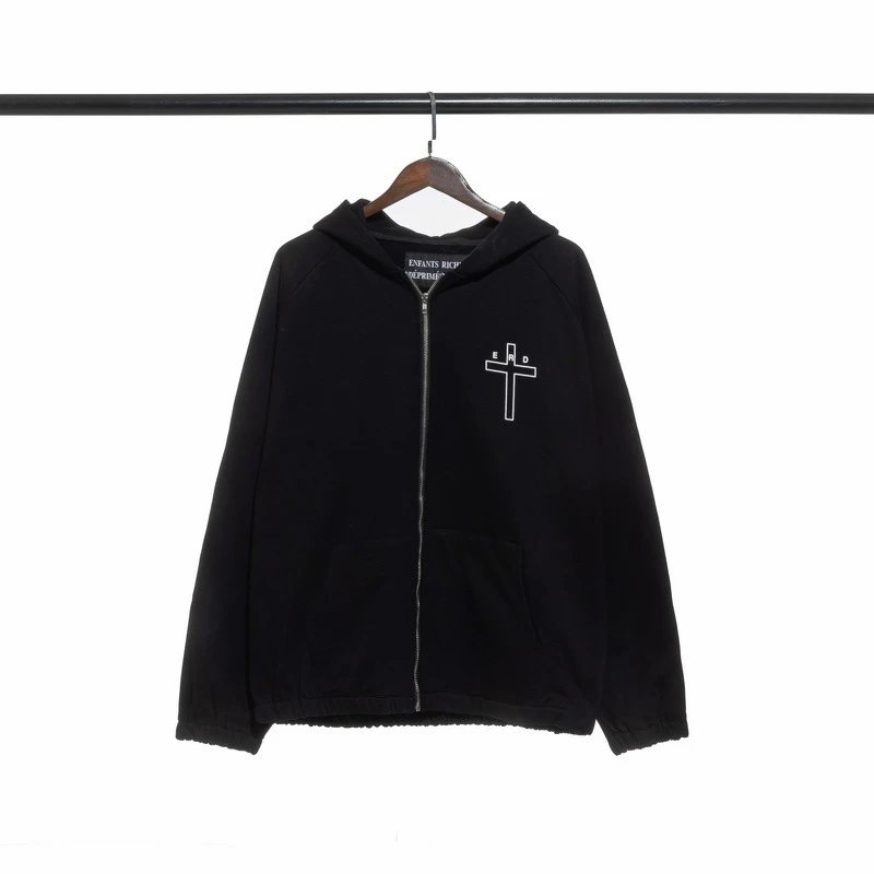 ER808 Black Zip-Up Sweatshirt