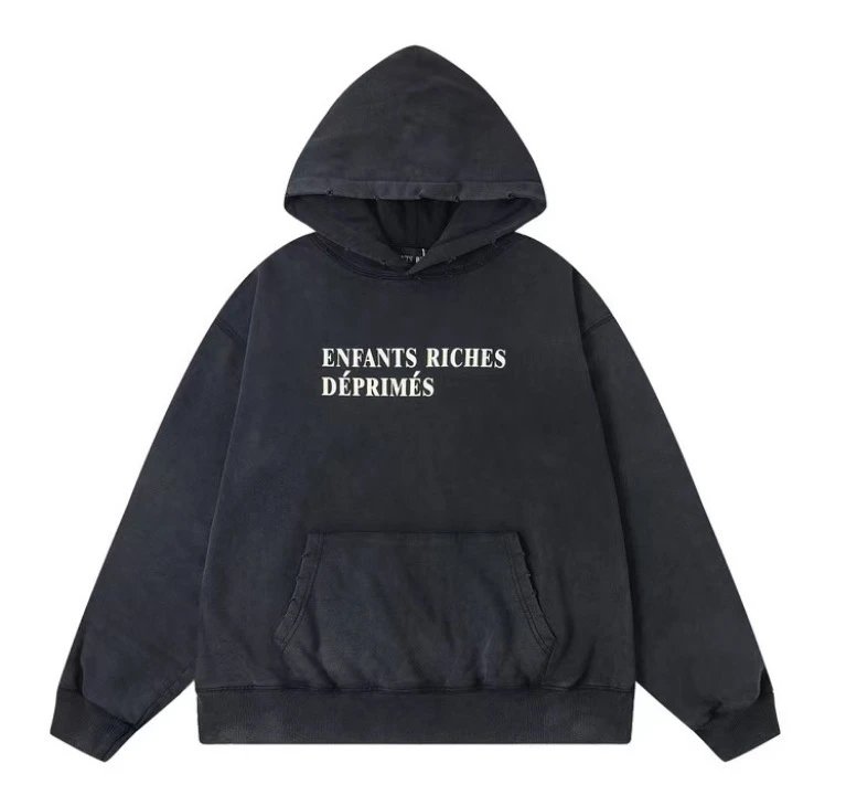 ER818 Black Hooded Sweatshirt