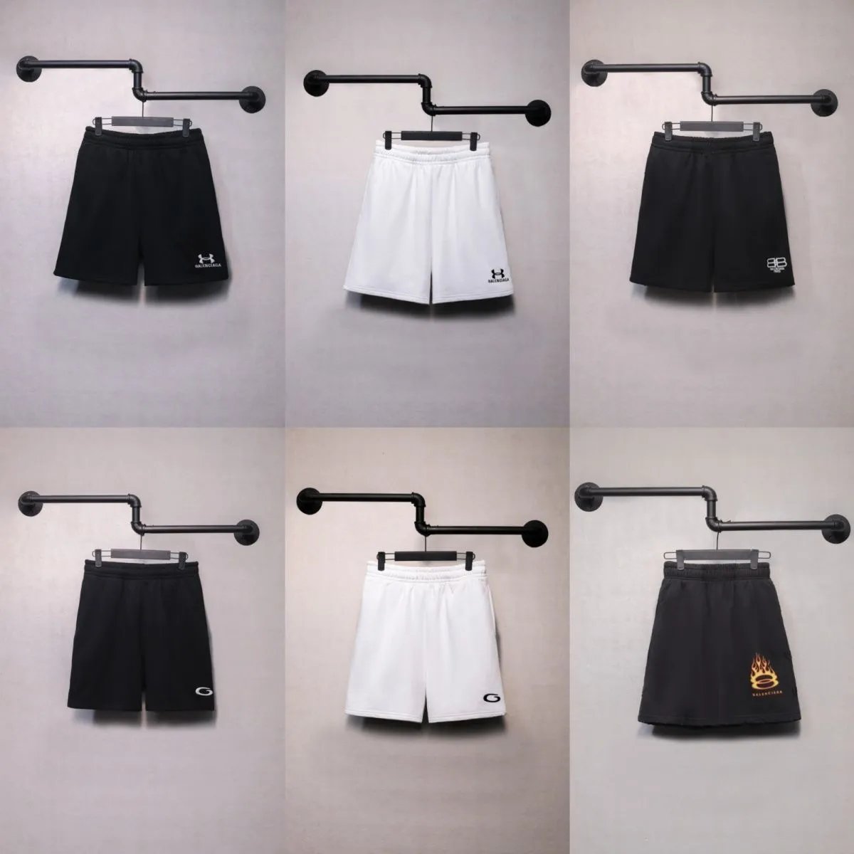 Paris Eiffel Tower Embroidered Shorts