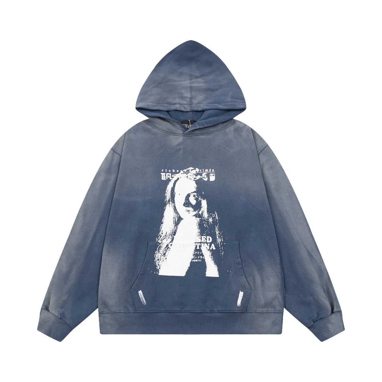 ER817 Blue Hooded Sweatshirt