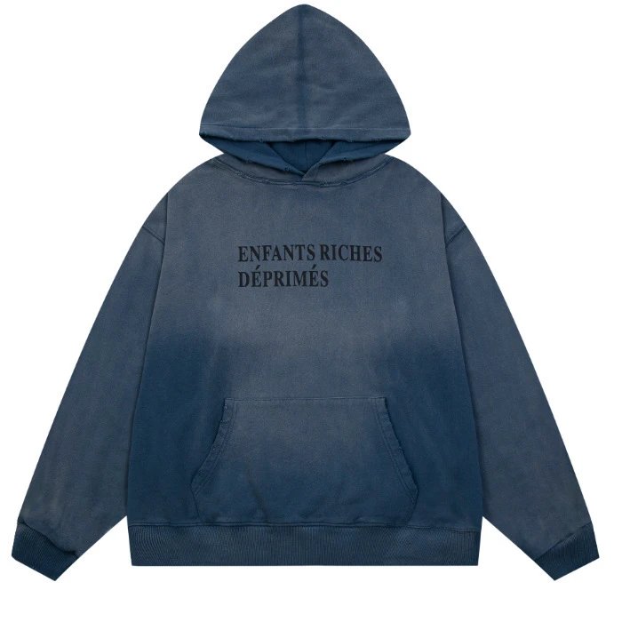 ER818 Blue Hooded Sweatshirt