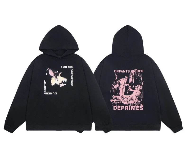 ER822 Black Hooded Sweatshirt