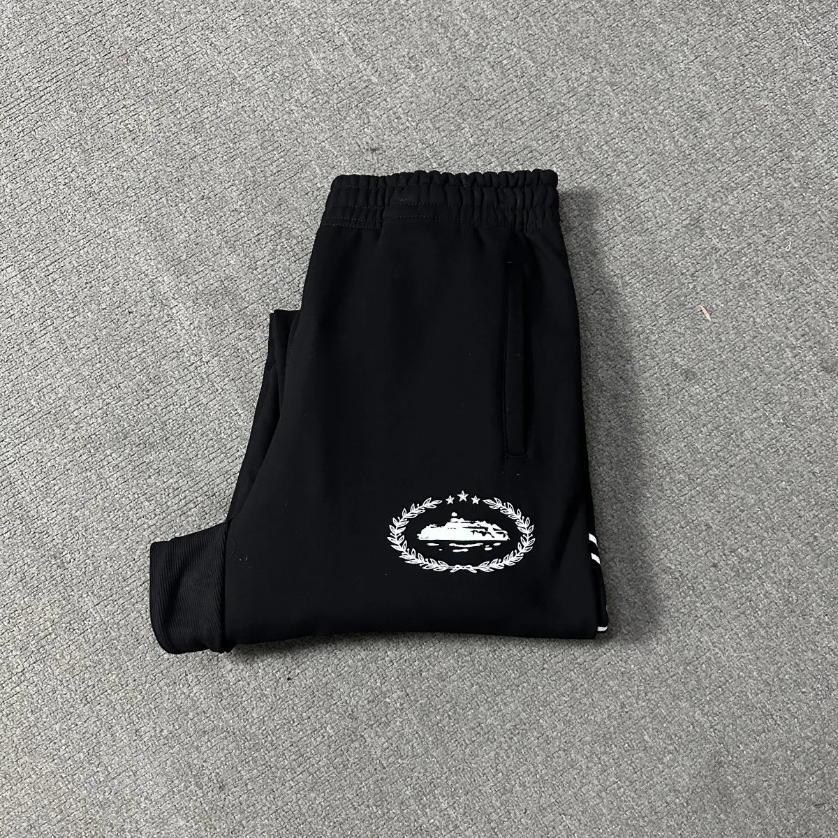 Corteiz Logo Sweatpants Black - 20