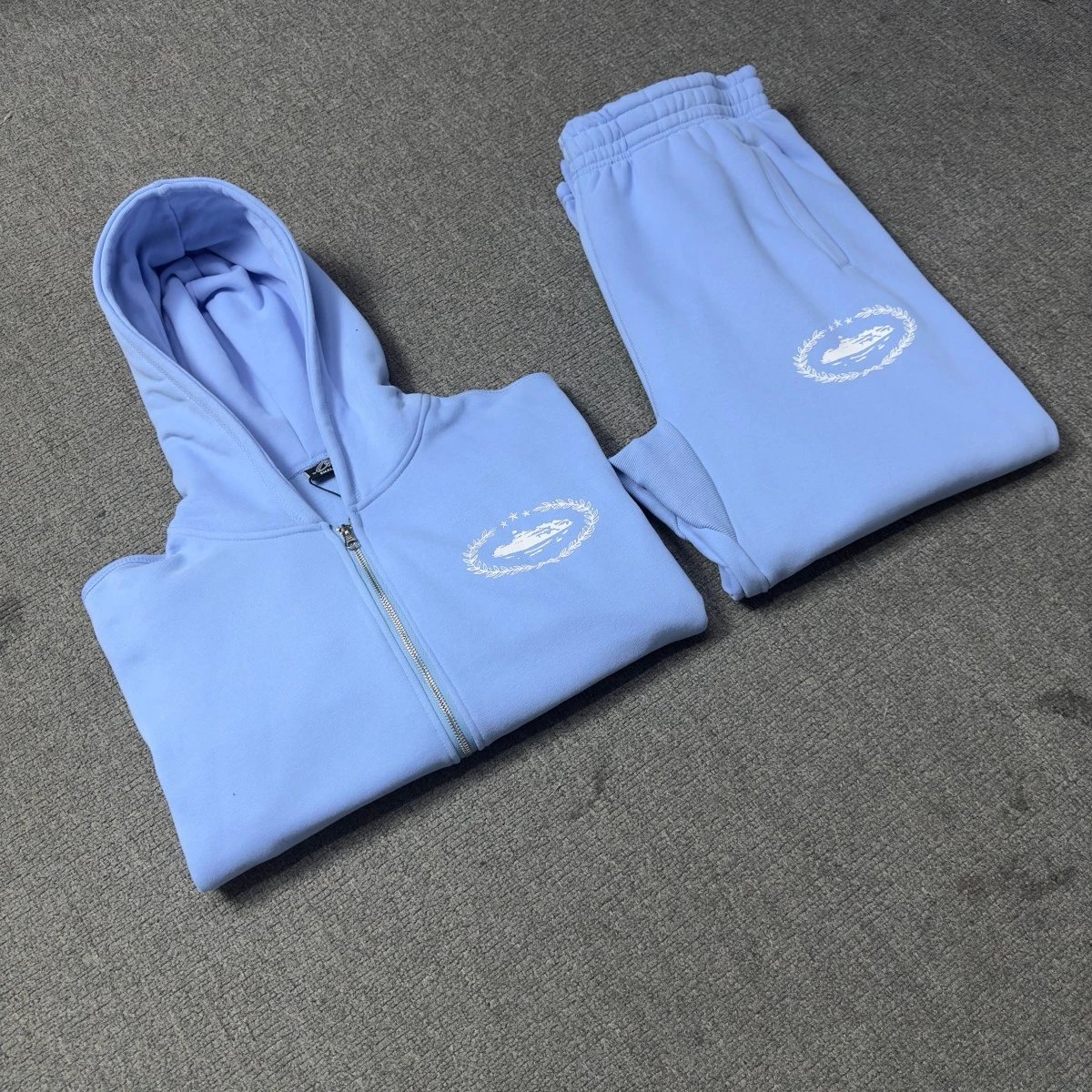 Corteiz Logo Sweatpants Black - 34