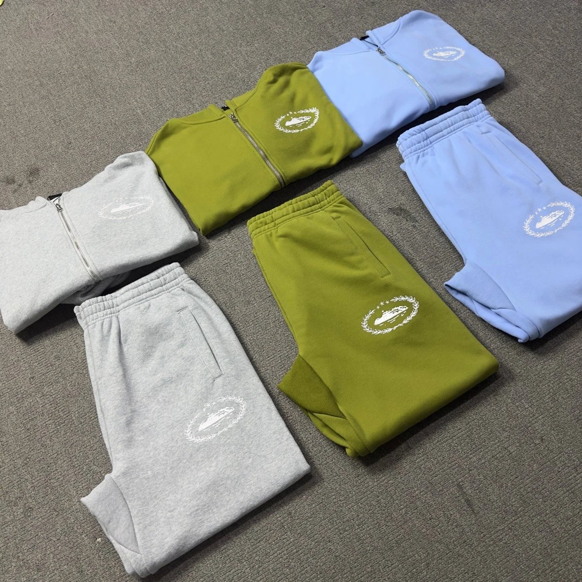 Corteiz Logo Sweatpants Black - 7