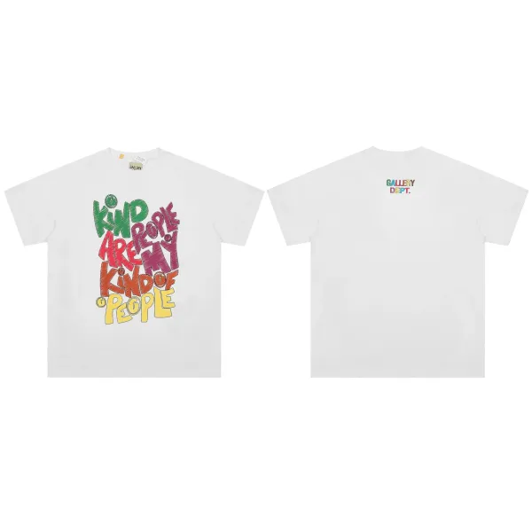 Gallery Dept Kind People Graphic Print White T-Shirt - 1