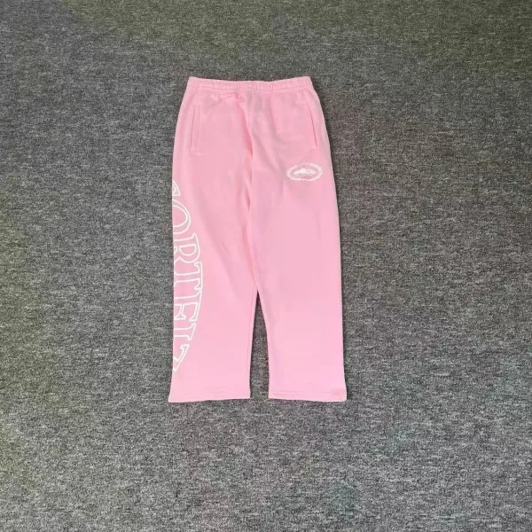 Corteiz Pink Logo Sweatpants - 1