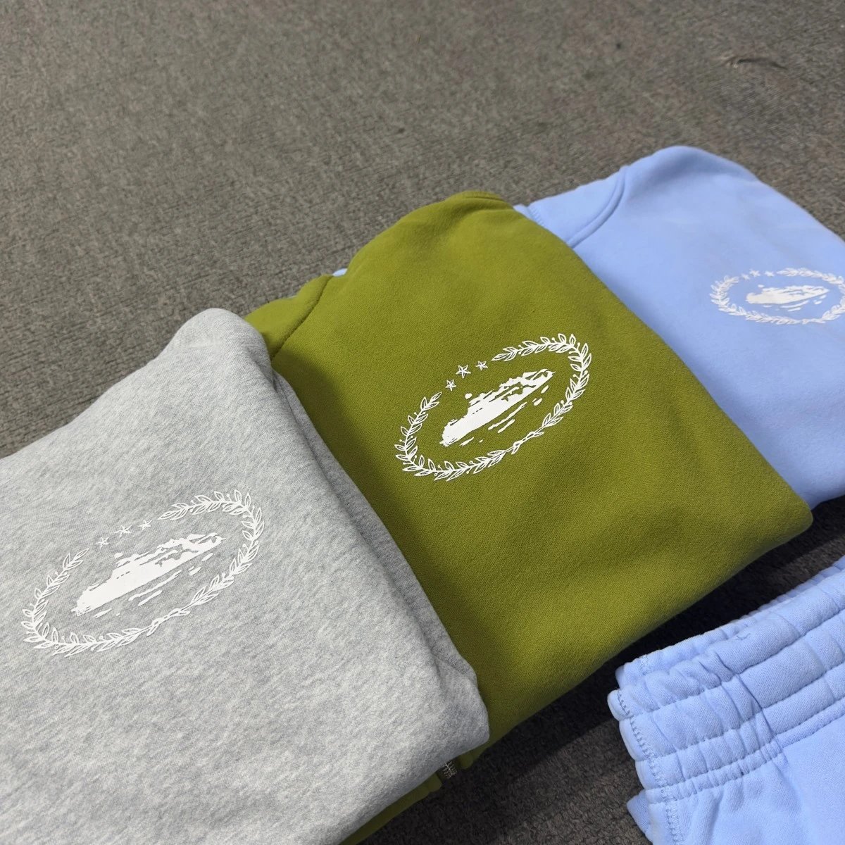 Corteiz Logo Sweatpants Black - 8