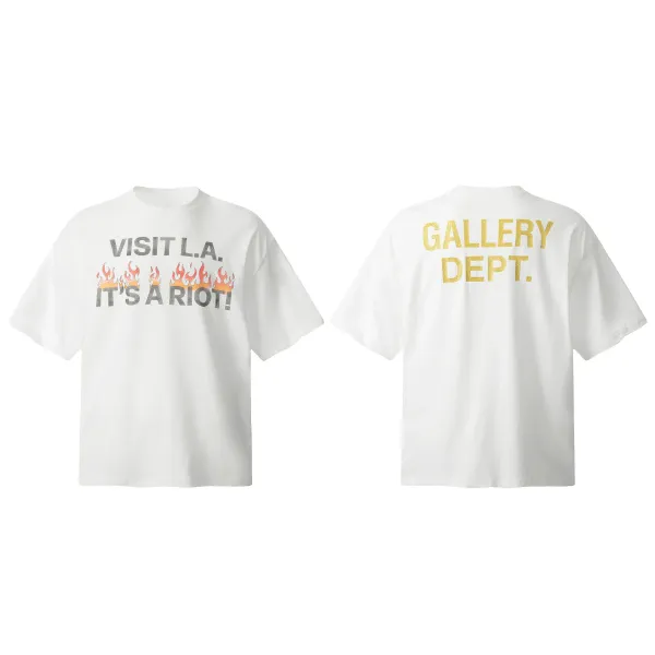 Gallery Dept Kind People Graphic Print White T-Shirt - 16