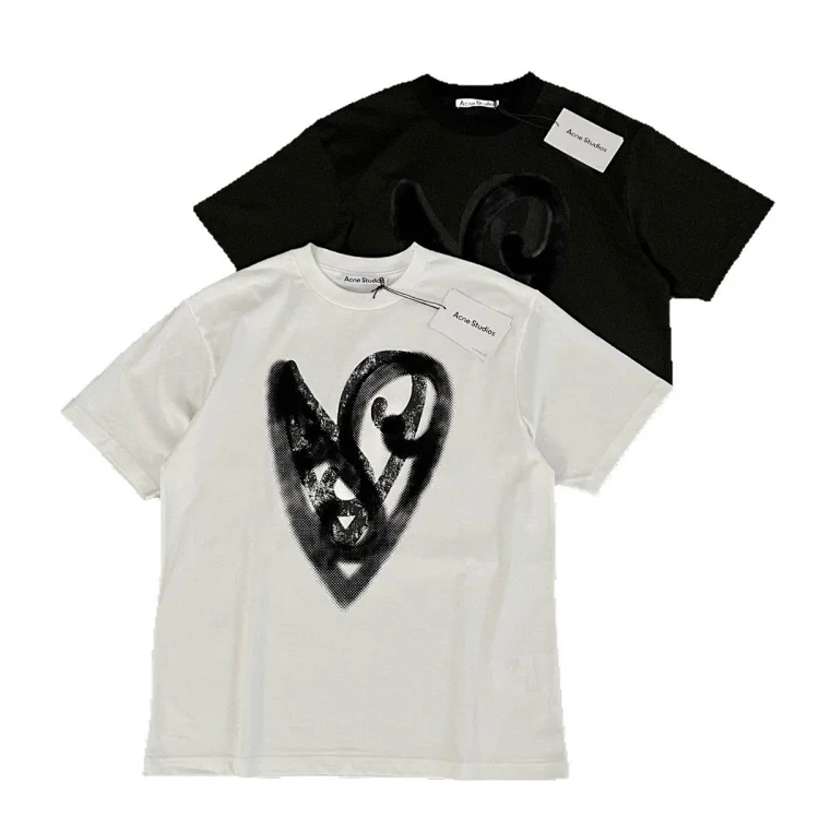 Acne Studios Heart-Print T-Shirt