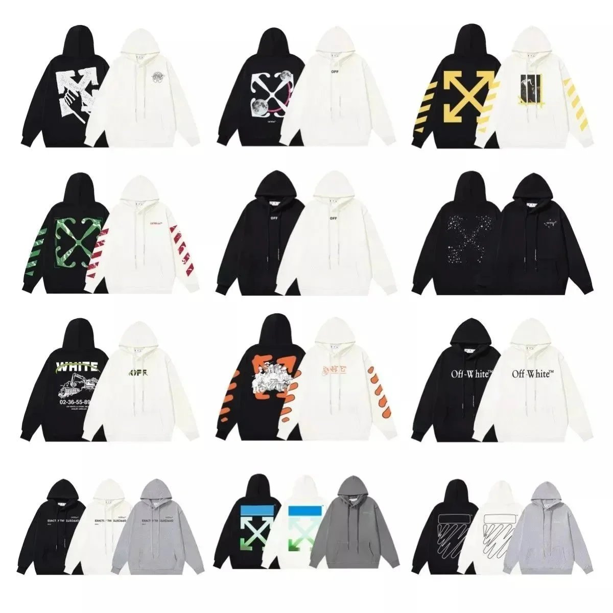 Arrow Print Couples Hoodie