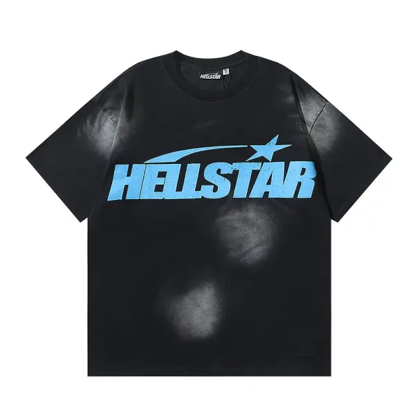 Hellstar Star Logo Oversized T-Shirt Black - 1