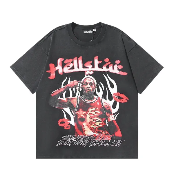 Hellstar Hellstar Graphic Print Black T-Shirt - 1