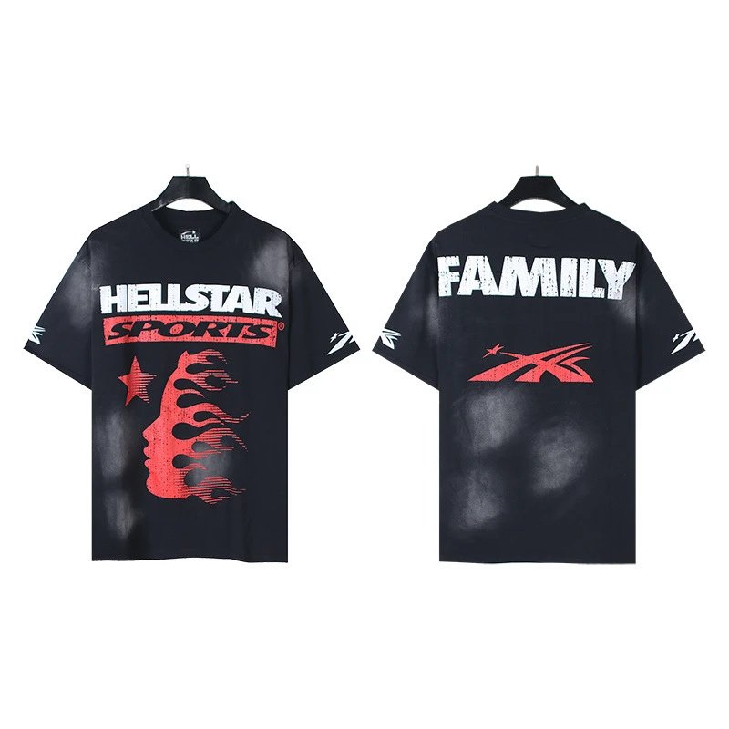 HELL Graphic Print Black Oversized T-Shirt - 20