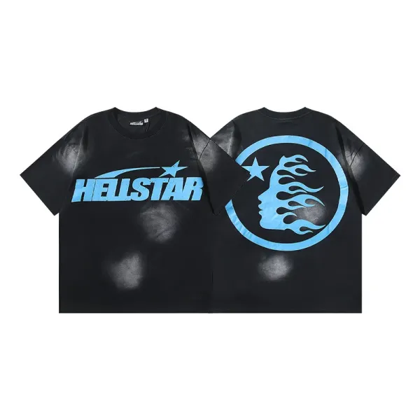 HELL Graphic Print Black Oversized T-Shirt - 12