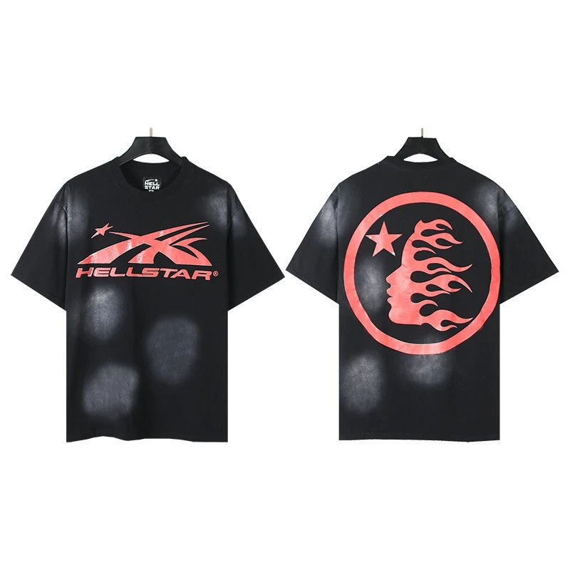 HELL Graphic Print Black Oversized T-Shirt - 34
