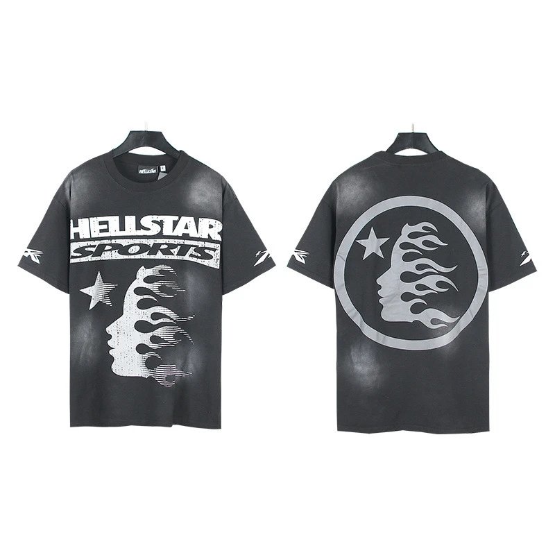 HELL Graphic Print Black Oversized T-Shirt - 16