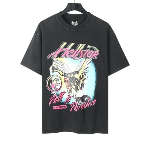 Hellstar Path to Paradise 08 Tour Graphic T-Shirt Black - 1