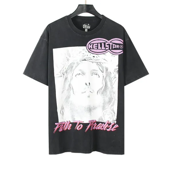 Hellstar Fifth To Paradise Black Graphic T-Shirt - 1