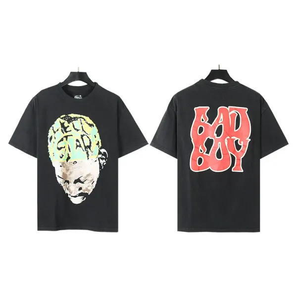 HELL Graphic Print Black Oversized T-Shirt - 43