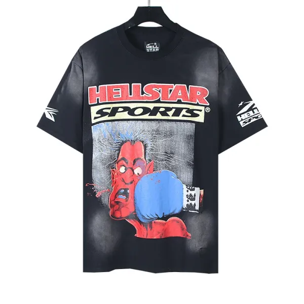 Hellstar Sports Graphic Print Black T-Shirt - 1