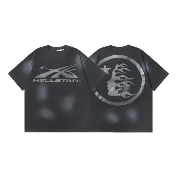 HELL Graphic Print Black Oversized T-Shirt - 10