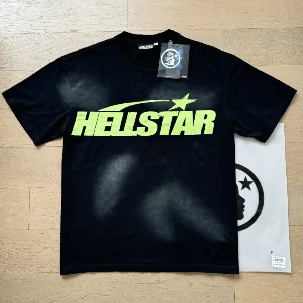 HELL Graphic Print Black Oversized T-Shirt - 8