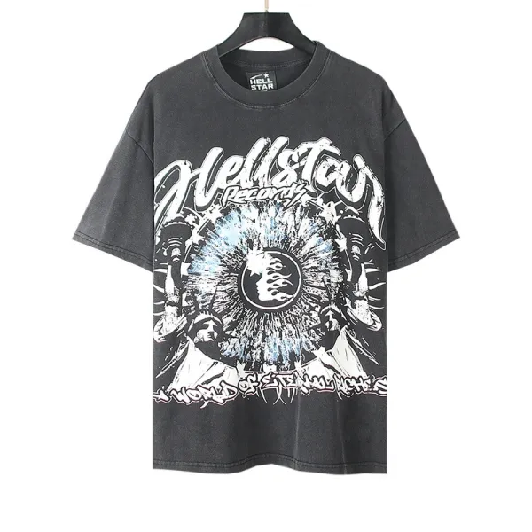 Hellstar Records World of Steel T-Shirt Black - 1