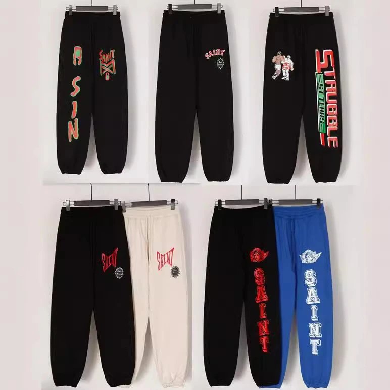 Vintage Letter Print Sweatpants